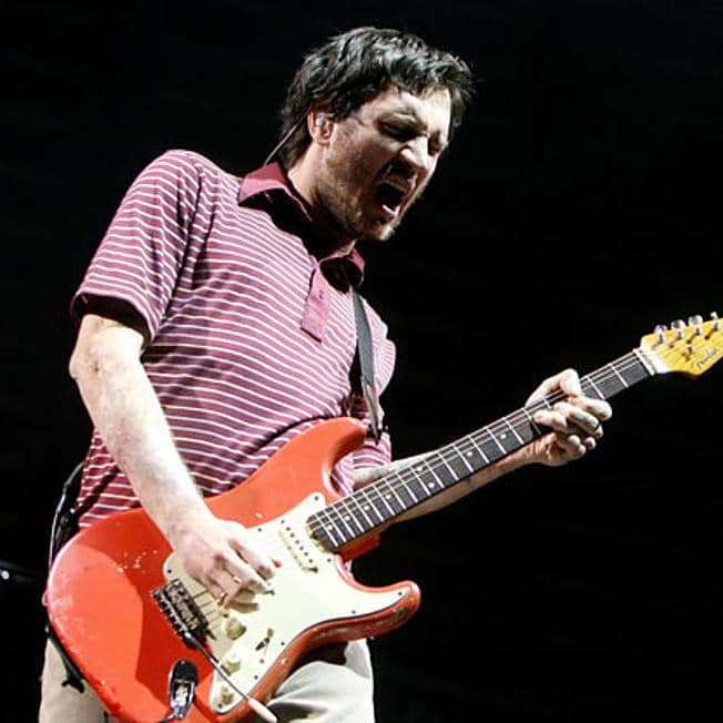 John Frusciante Live with a Fiesta Red Stratocaster