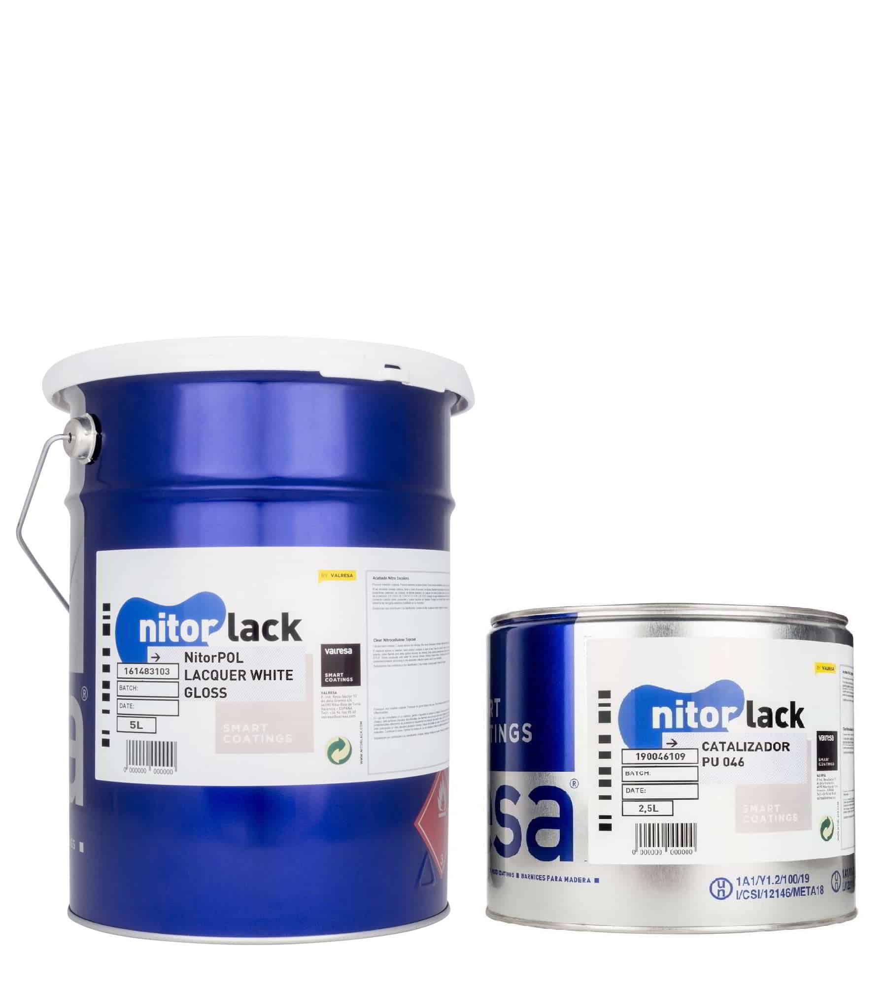 NitorPOL LACQUER WHITE GLOSS + catalizador