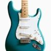 guitarra azul verdoso