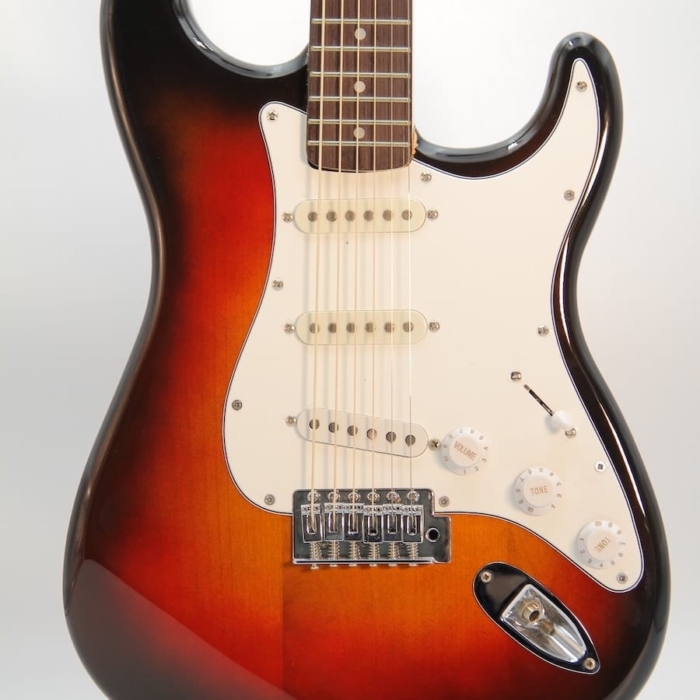 color sunburst guitarra