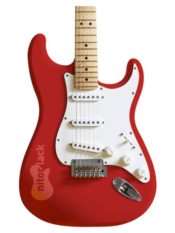 Torino red paint guitar