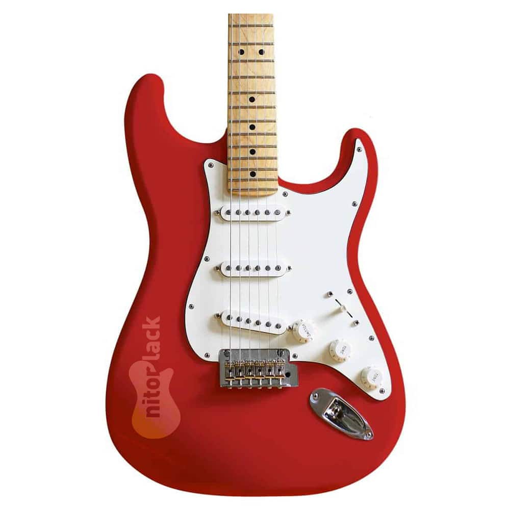 Torino red paint guitar
