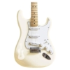 vintage white paint guitar