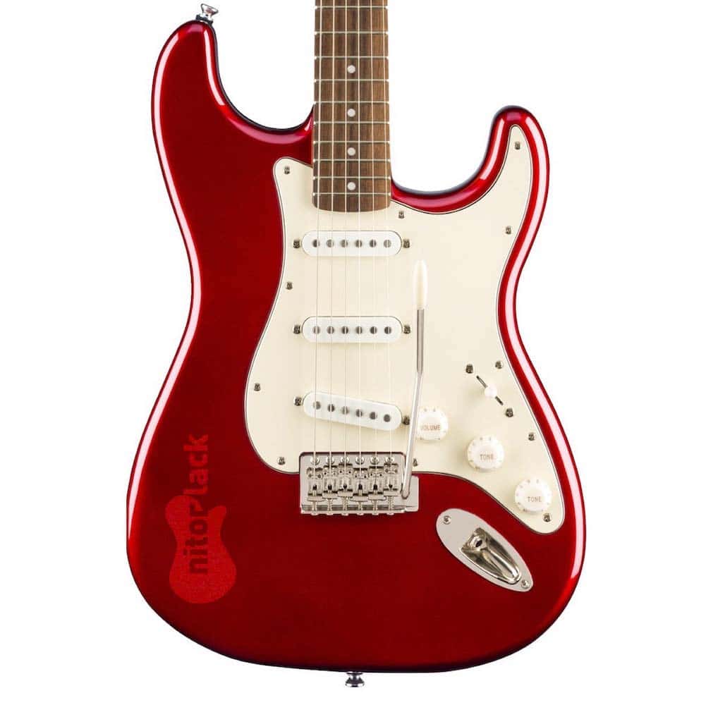 candy apple red guitare