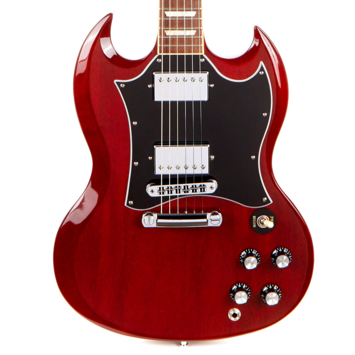 heritage cherry color guitar