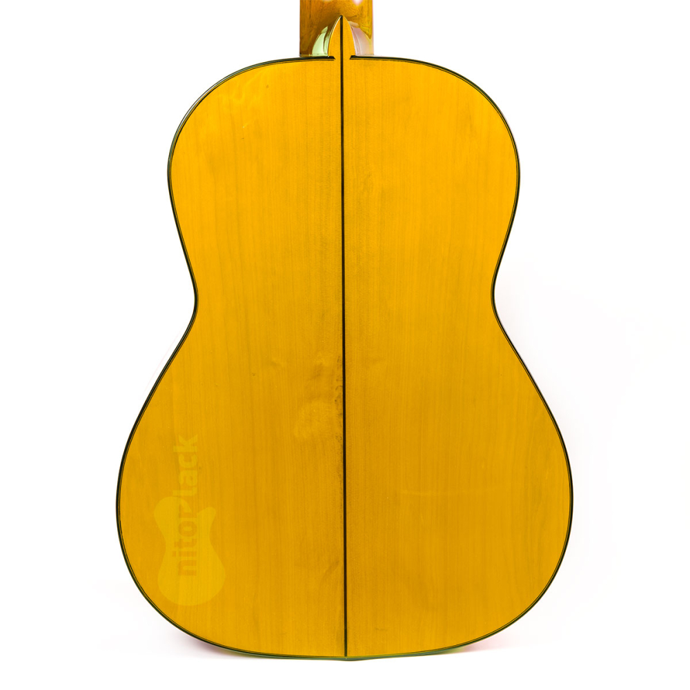 yellow dyed guitar