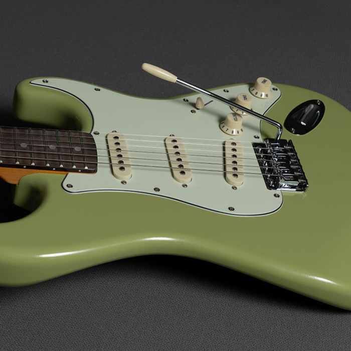 sweet pea green color guitarra