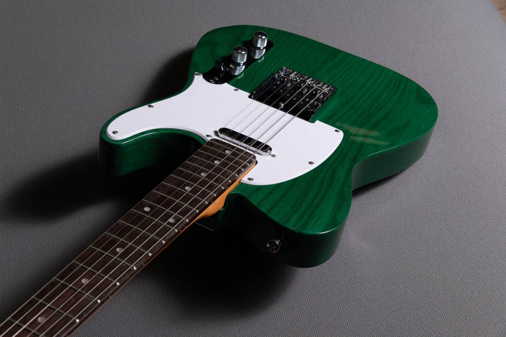 tinte verde guitarra