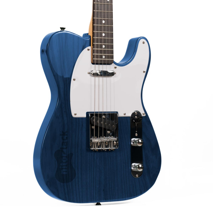 Blue dye guitar