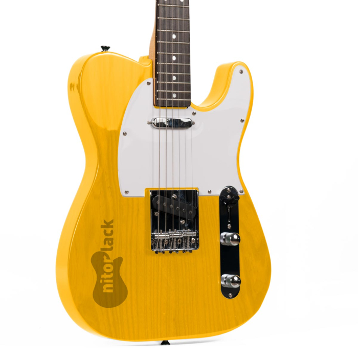 yellow dye guitar