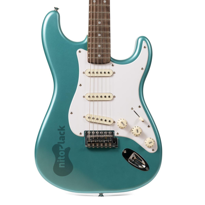 Teal green guitare
