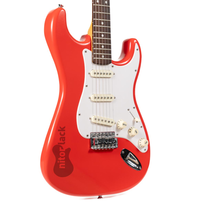 hot rod red guitarra