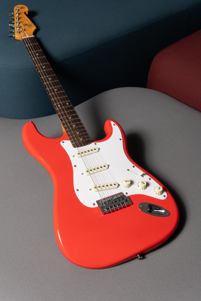 guitarra hot rod red